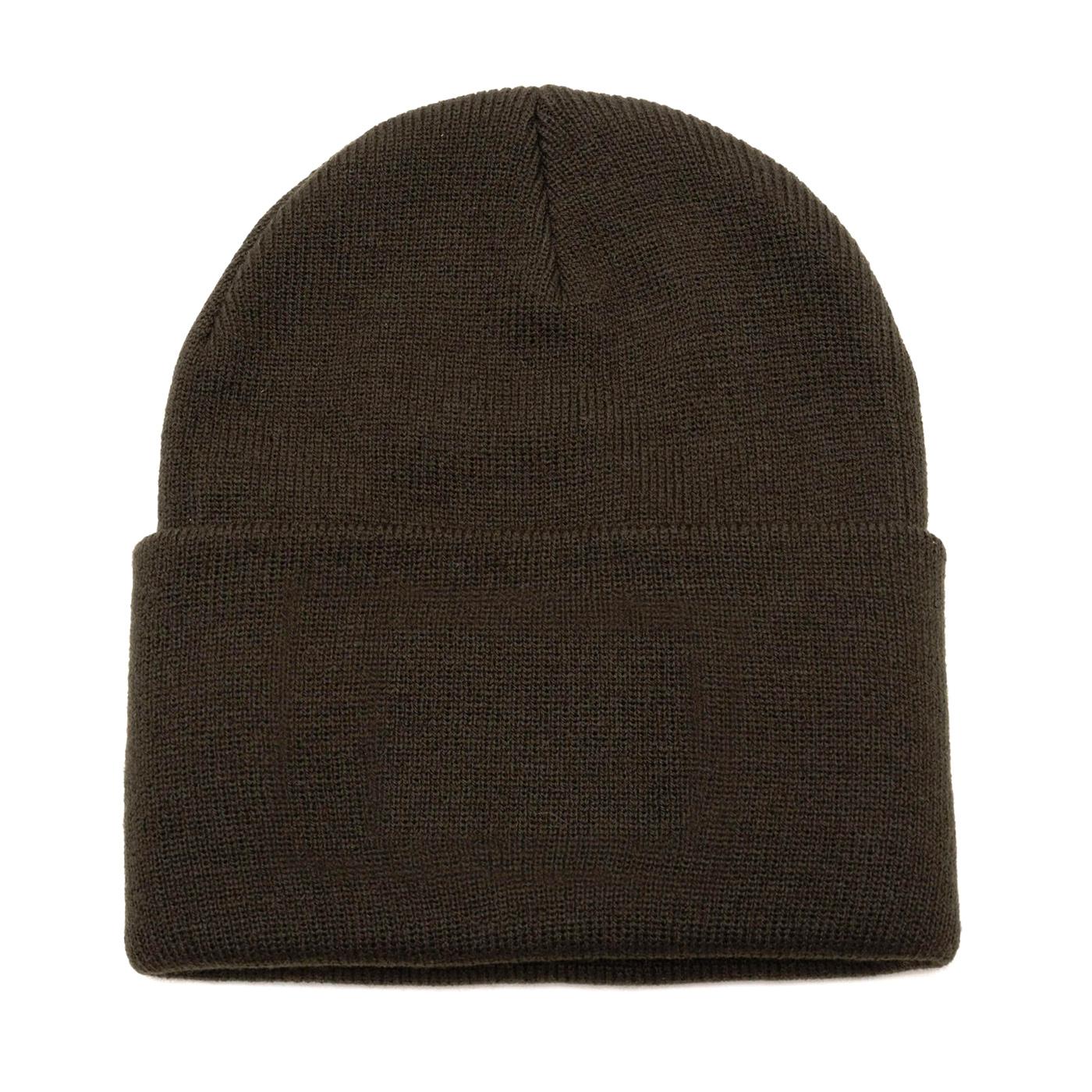 Cat Label Cuff Beanie Army Moss - Cappellino a Cuffia Verde 1090026-10639  CAT 