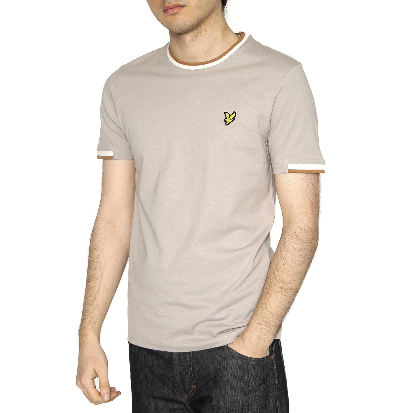 Half Tipped T-Shirt Pale Grey - Maglietta Girocollo Uomo Grigia TS2210V-X623  LYLE & SCOTT 