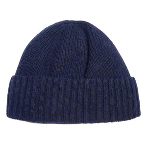 Carlton Beanie Navy - Cappellino a Cuffia Blu Scuro FW22-MHA0449-NY31 . BARBOUR 