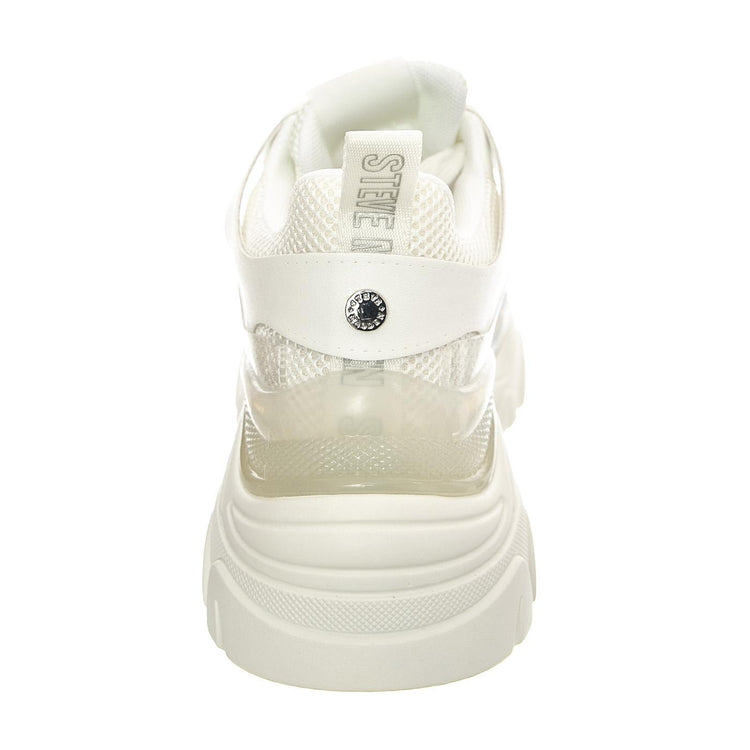 Vitalize White / Sil - Scarpe Stringate Profilo Basso Donna Bianche SMPVITALIZE-WHI  STEVE MADDEN 