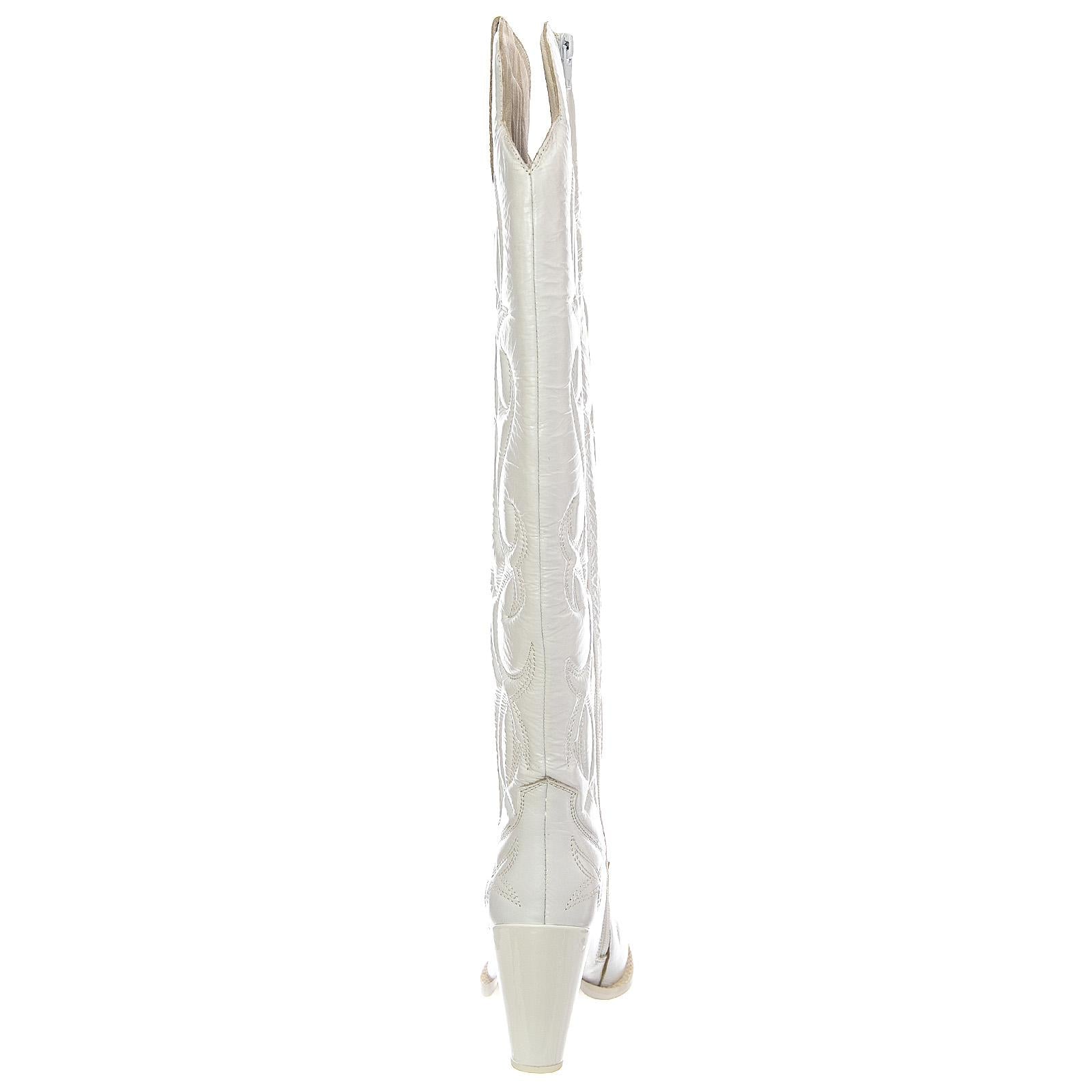  JC-569-14-6 PATENT CRINKLE WHITE  JEFFREY CAMPBELL 