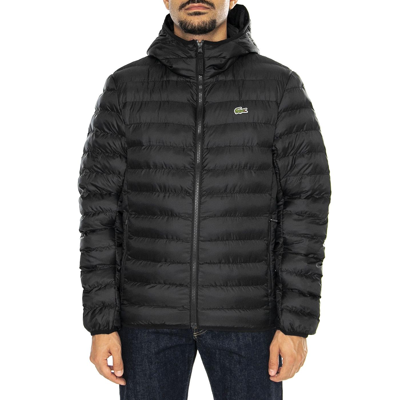 Blusone BH2909-031 Black - Giacca con Cappuccio Uomo Nera BH2909-031  LACOSTE 