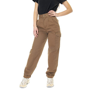 W' Collins Pant Buffalo Garment Dyed - Pantaloni Cargo Donna Marroni I029789-1CMGD  CARHARTT WIP 