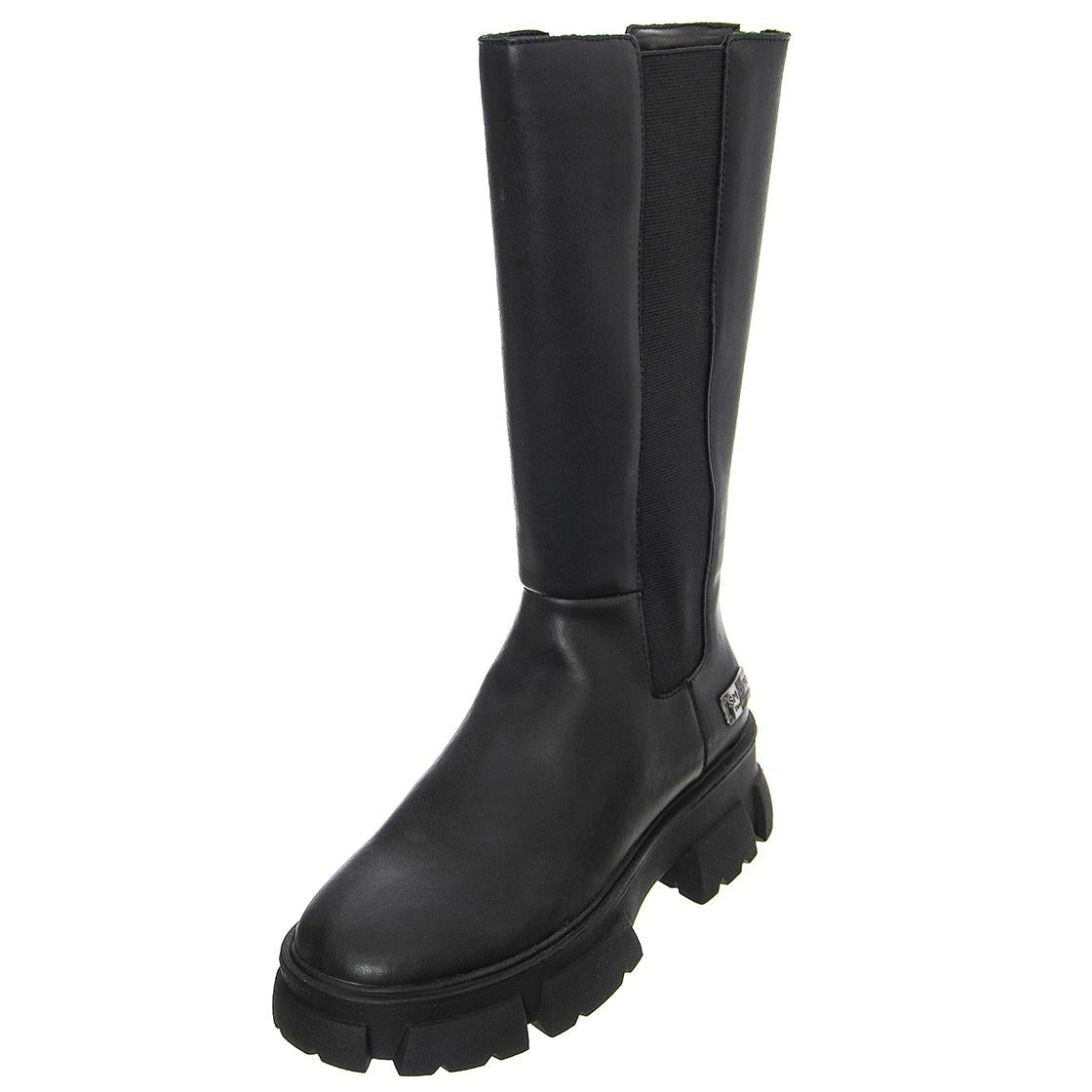 TRANSCEND BLACK LEATHER - Stivale Donna Nero SMSTRANSCEND-BLK . STEVE MADDEN 