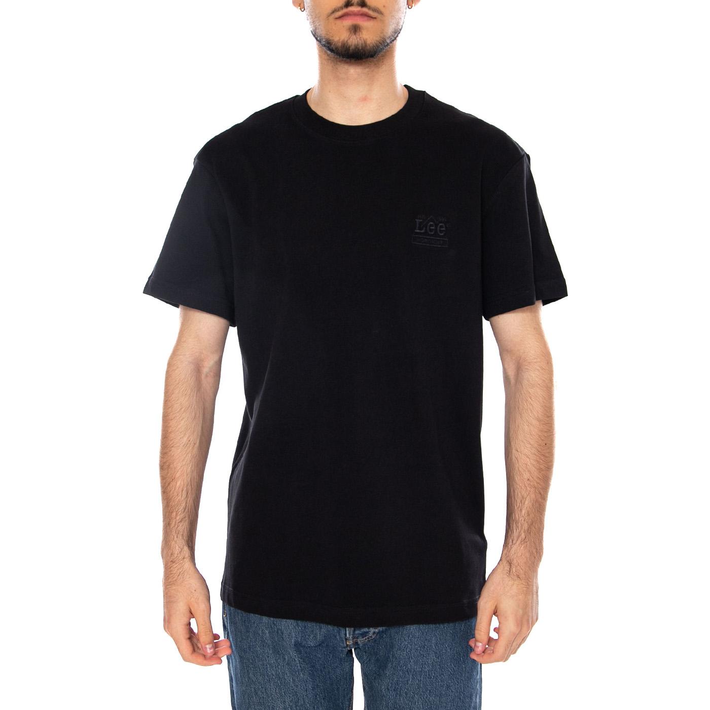 WORKWEAR ESS TEE BLACK - Maglietta Girocollo Uomo Nera 112378772 BLK LEE 