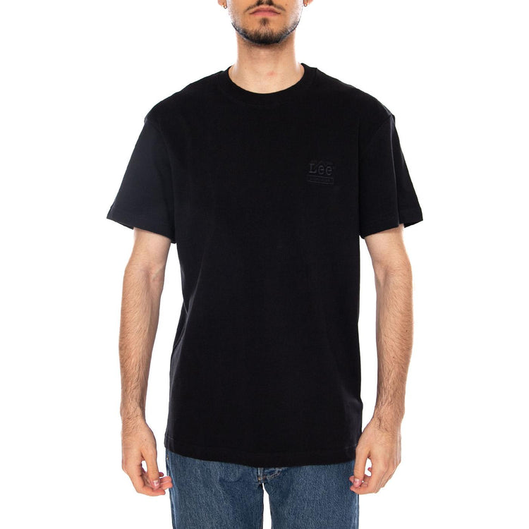 WORKWEAR ESS TEE BLACK - Maglietta Girocollo Uomo Nera 112378772 BLK LEE 