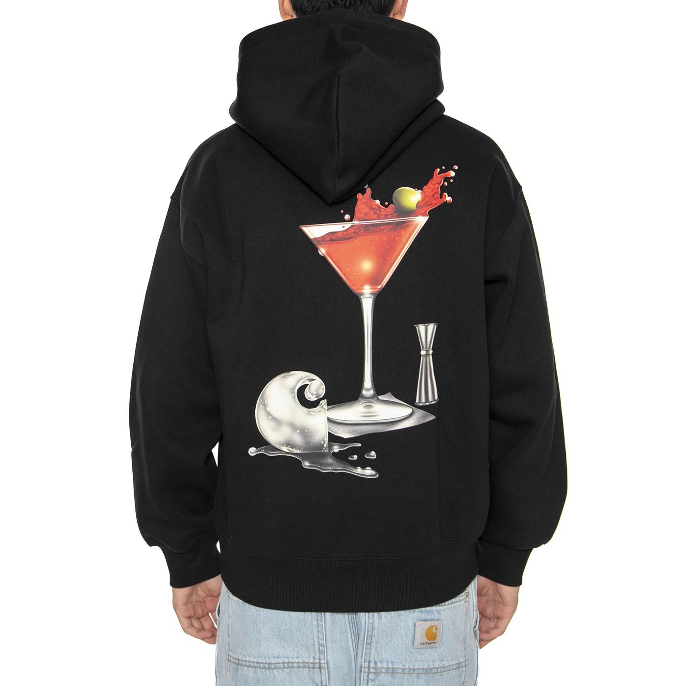 Hooded Jake Garcia Sweat Black - Felpa Uomo Nera I035191.89XX . CARHARTT WIP 