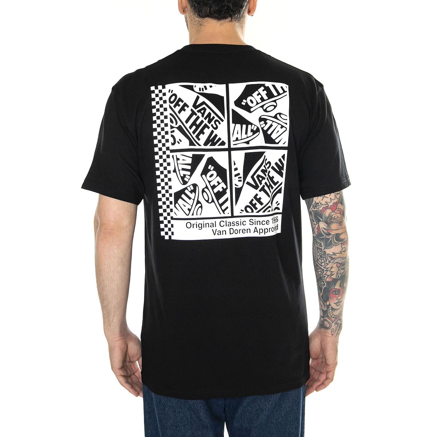 Tech Box SS Tee Black - Maglietta Girocollo Uomo Nera VN000G5NBLK1  VANS 