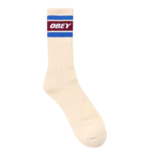 Cooper II Socks Unbleached / Rhubarb - Calzini Beige 100260093-UBR  OBEY 