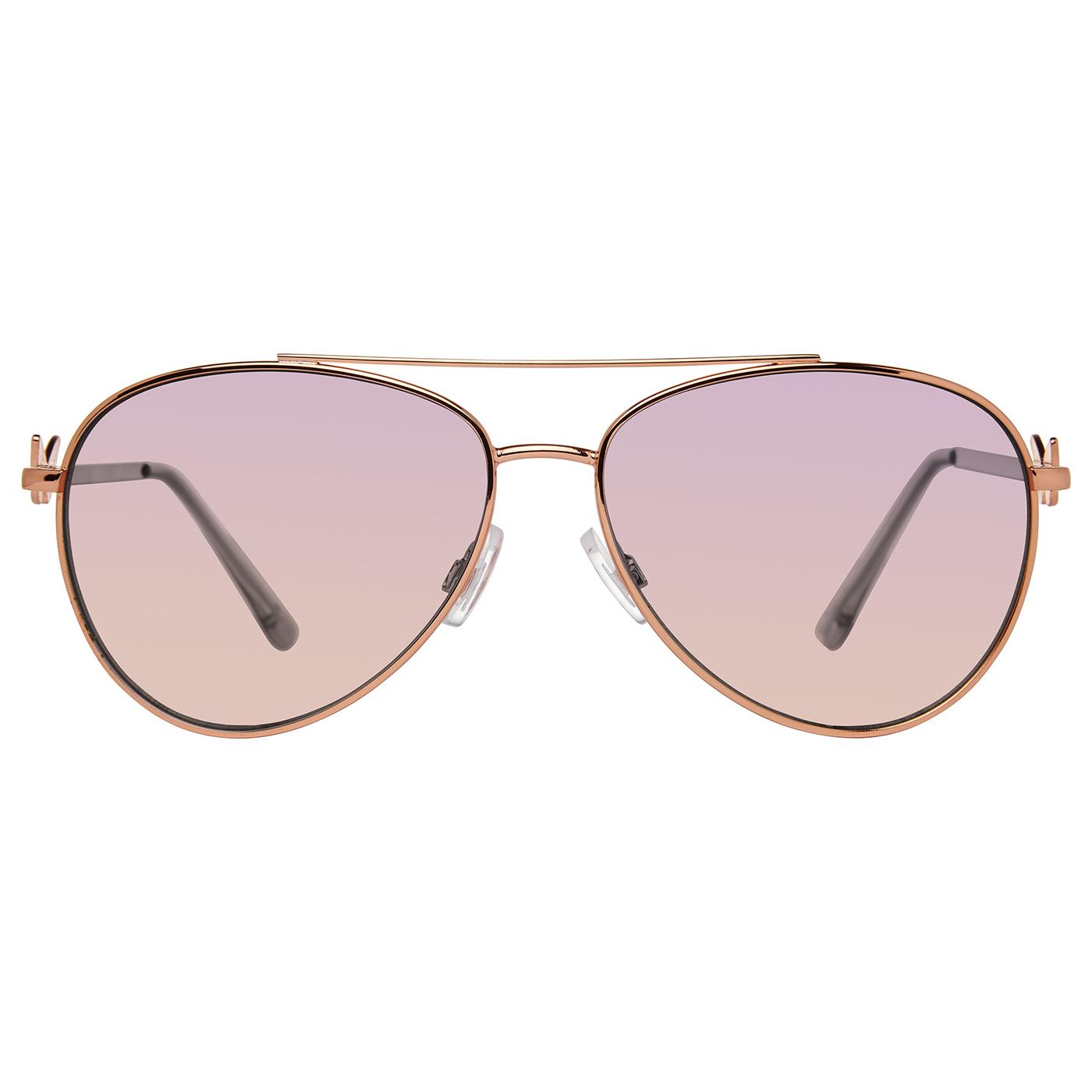 Harlee Shiny Roseglod Crystal Pink Purple Gradient To Pink Clear - Occhiali da Sole Argento SMAX17290  STEVE MADDEN 