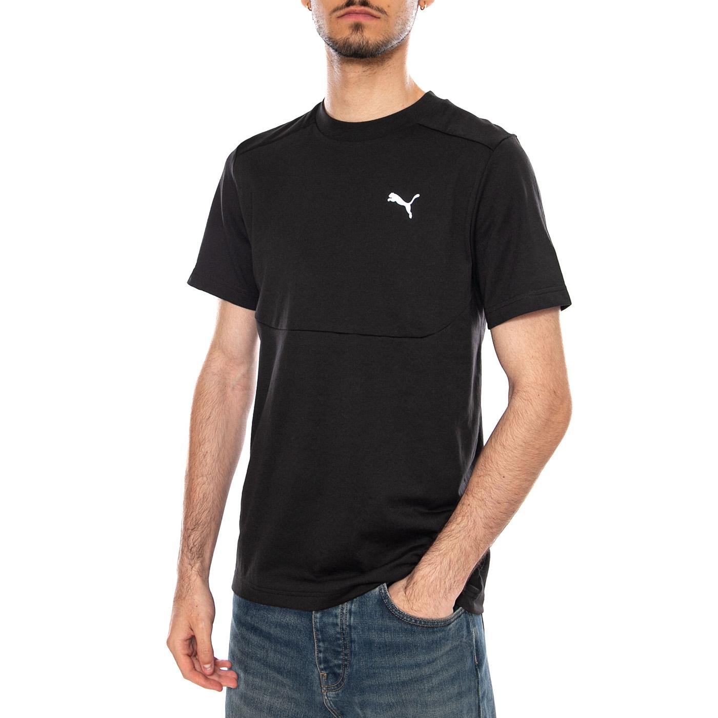 PUMATECH TEE BLACK - Maglietta Girocollo Uomo Nera 692180 01 PUMA 