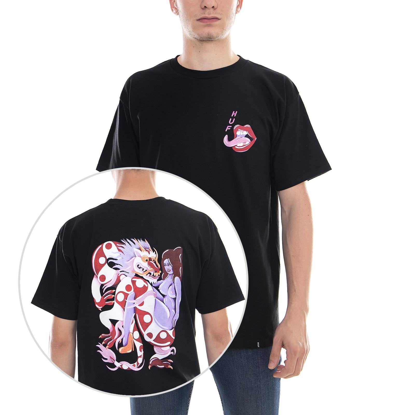 CHLOE K DRAGON S/S TEE BLACK TS00248-BLACK  HUF 