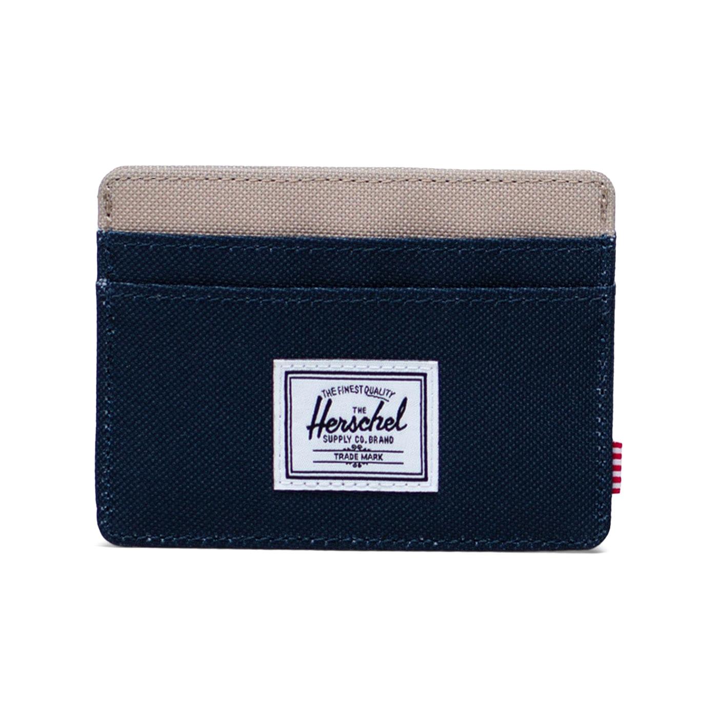 Charlie Cardholder Black Iris Twill - Portacarte Multicolore 30065 06231 HERSCHEL 