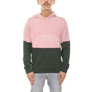BLOCK HOODED JERSEY PINE 114964-PINE  STUSSY 