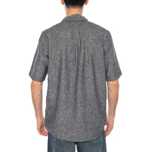 SS 1 PKT SHIRT DARK NAVY - Camicia Maniche Corte Uomo Blu Scuro 112378044 BL WRANGLER 