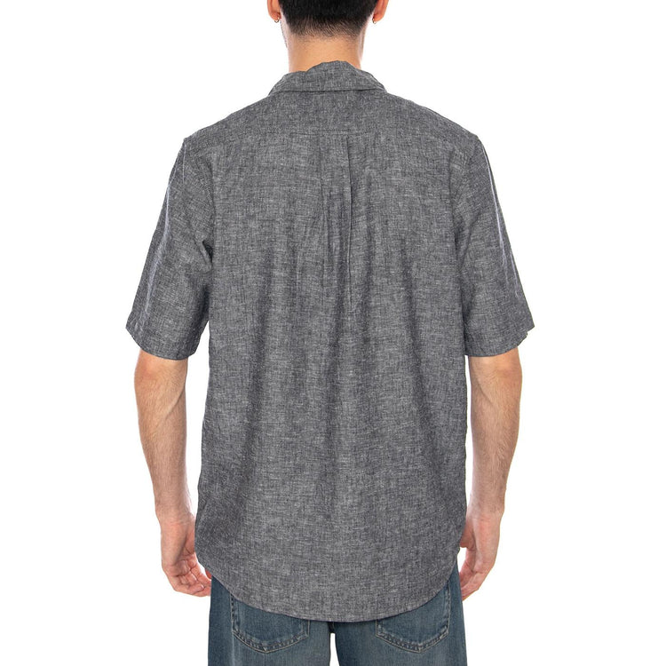 SS 1 PKT SHIRT DARK NAVY - Camicia Maniche Corte Uomo Blu Scuro 112378044 BL WRANGLER 