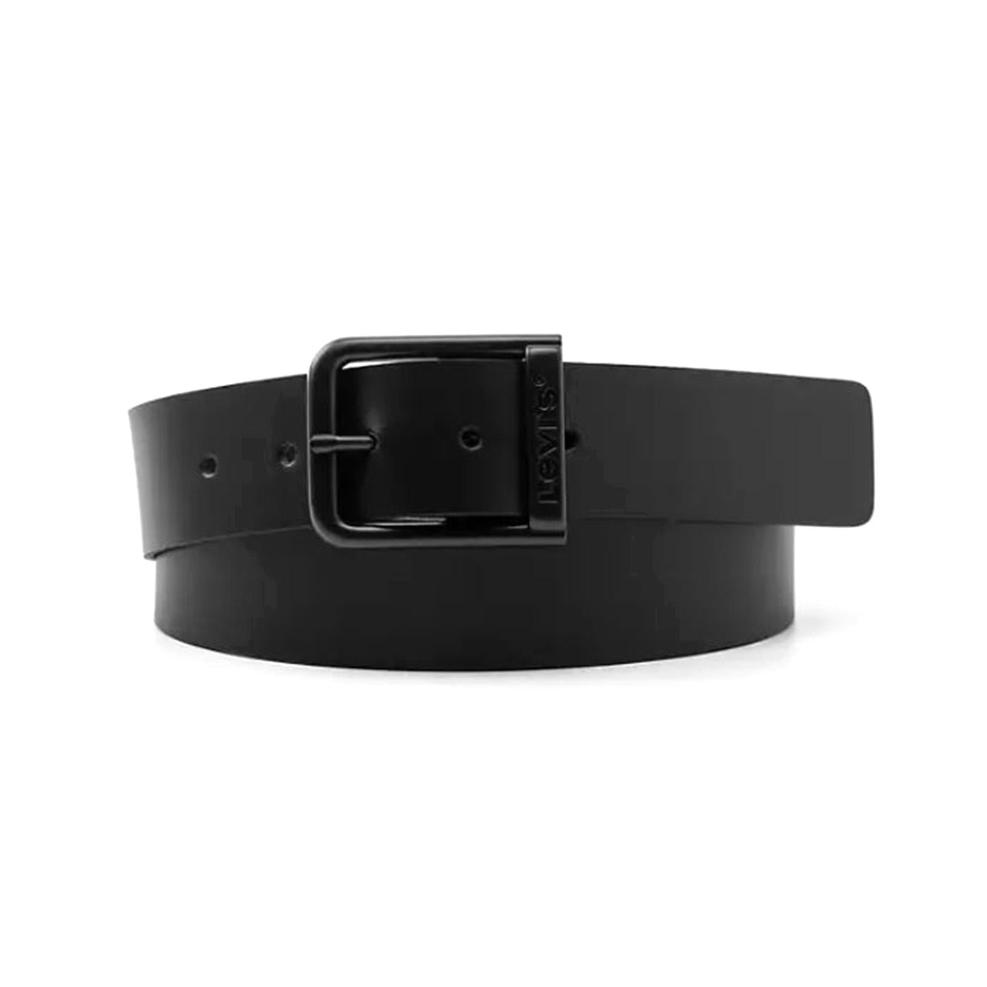 LM Beltt Harness Buckle Alderpoint Toffee Black - Cintura Nera 38019-0124 . LEVIS 