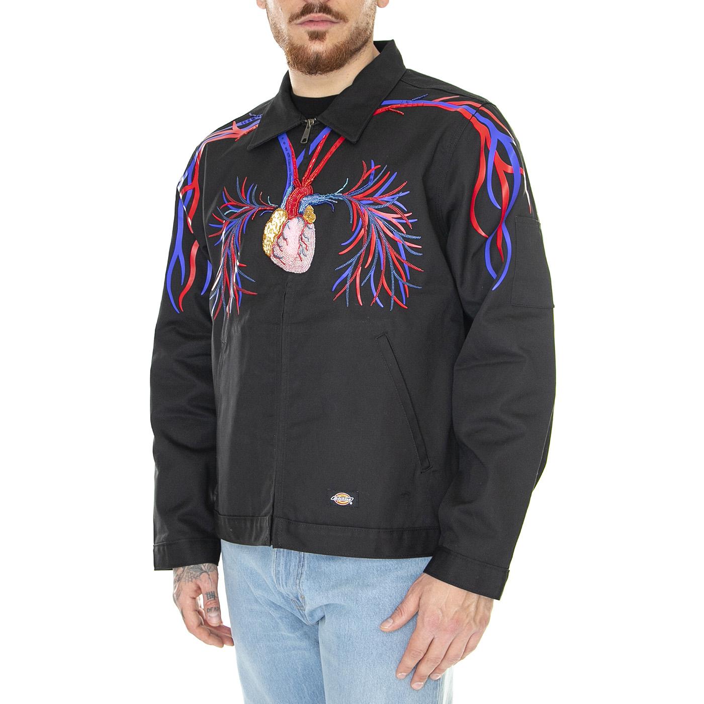 Amber Unlined Eisenhower Black - Giacca Estiva Uomo Nera DK0A4YUMBLK1  DICKIES 