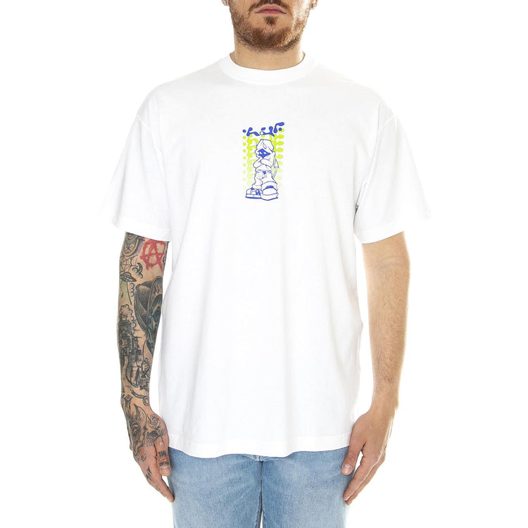 Hell Razor S/S Tee White - Maglietta Girocollo Uomo Bianca TS02186-WHITE  HUF 