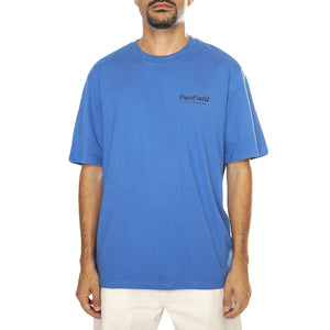 Hudson Script T-Shirt Bright Cobalt - Maglietta Girocollo Uomo Blu PFD0349-U74  PENFIELD 