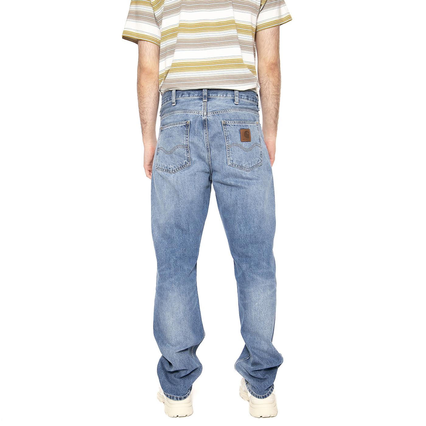 Marlow Pant Blue - Pantaloni Denim Jeans Uomo Blu I023029.01WJ  CARHARTT WIP 