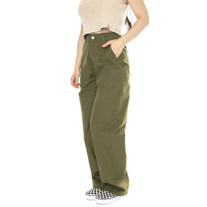 Obey Eugene Utility Pant Moss Green - Pantaloni Donna Verdi 242020108-MGN  OBEY 
