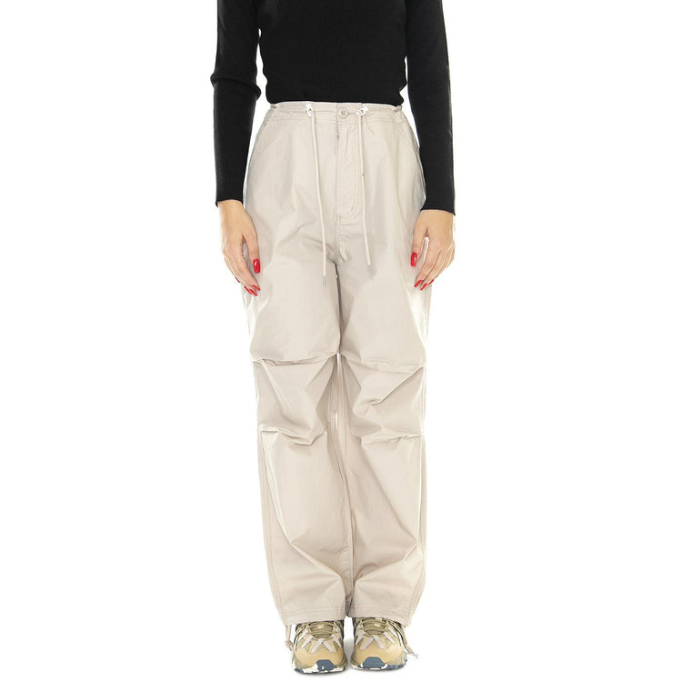 Mina Parcahute Pant Silver Grey - Pantaloni Donna Beige 242020102-SIG  OBEY 