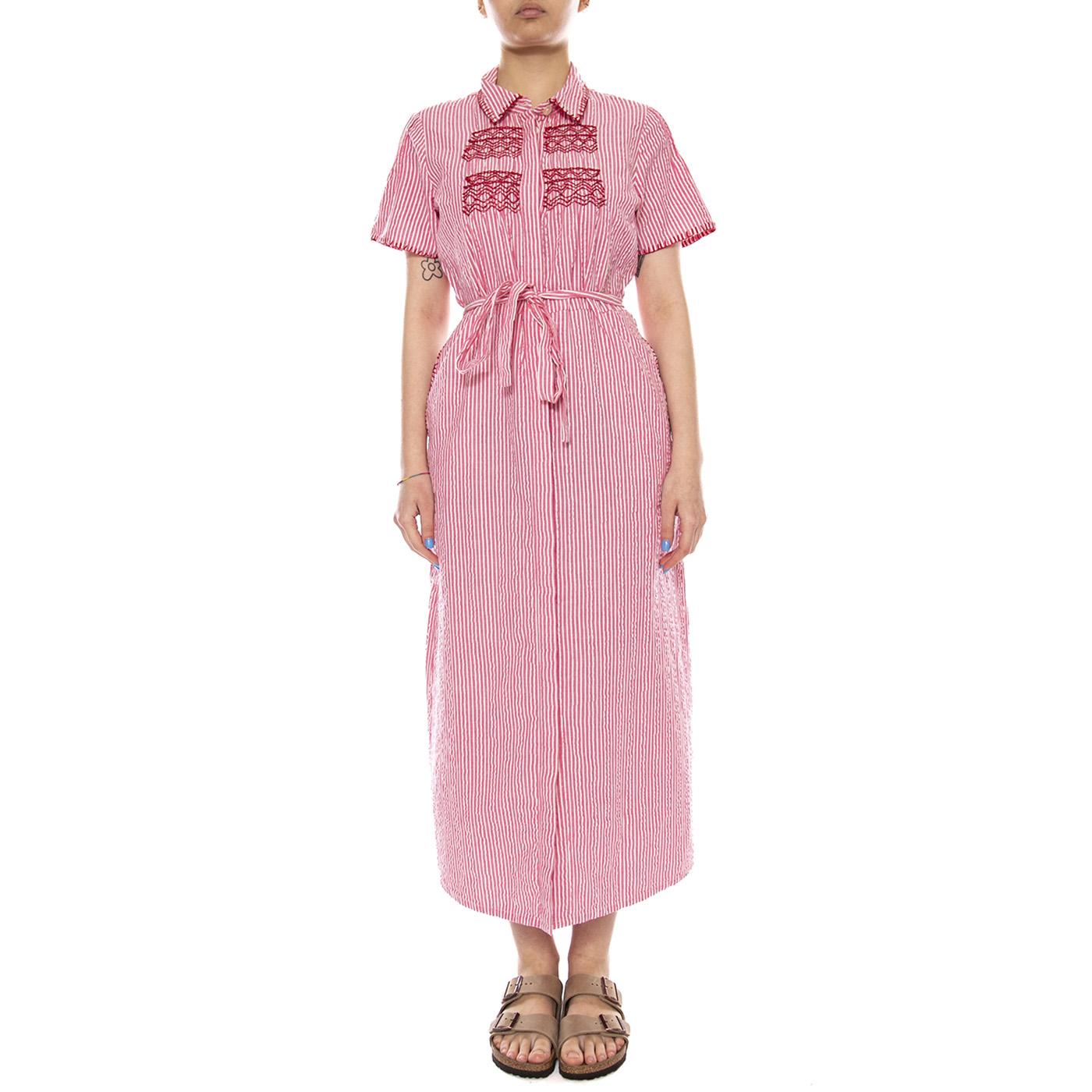 DRESSES PINK WHITE - Abito Donna Lungo Rosa 4.75.125.25 306 MD'M 