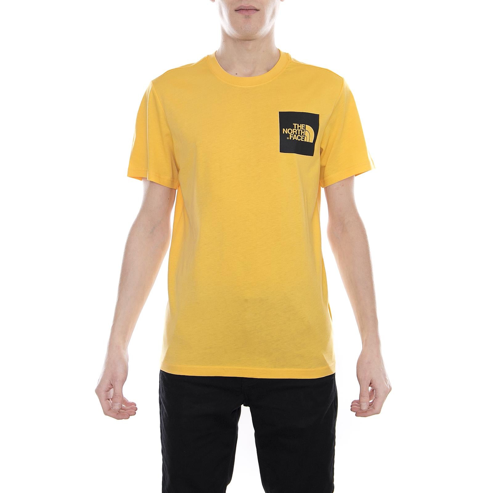 Mn Fine Tee - Tnf Yellow - Maglietta Girocollo Uomo Gialla T0CEQ570M  THE NORTH FACE 