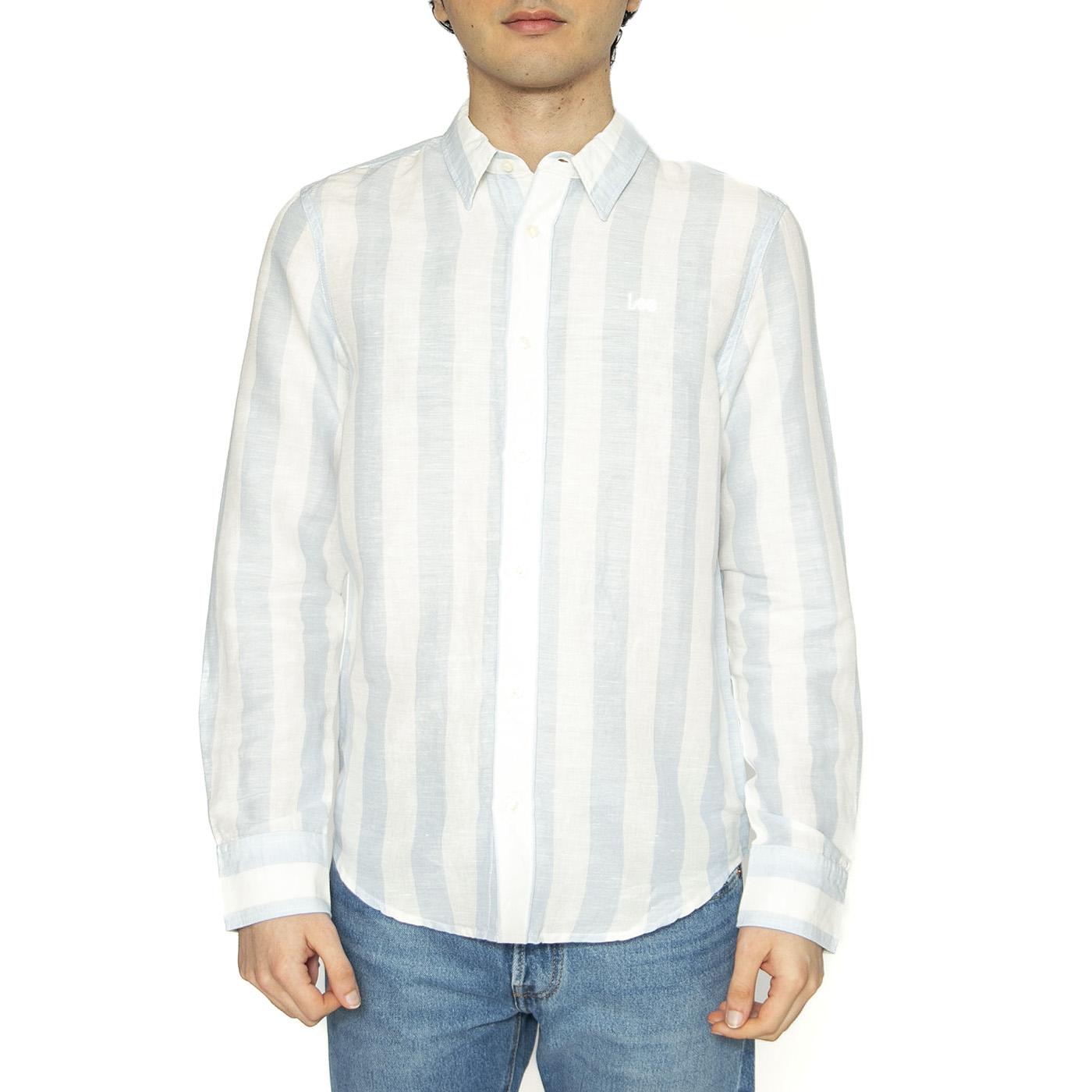 Patch Shirt Shy Blue - Camicia Uomo Multicolore 112363907  LEE 