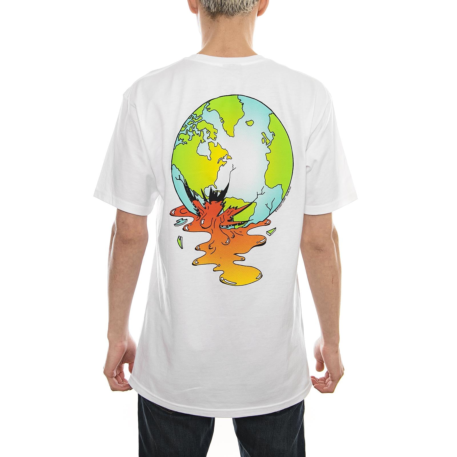 BROKEN WORLD TEE WHITE 1904182-WHITE  STUSSY 