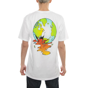 BROKEN WORLD TEE WHITE 1904182-WHITE  STUSSY 