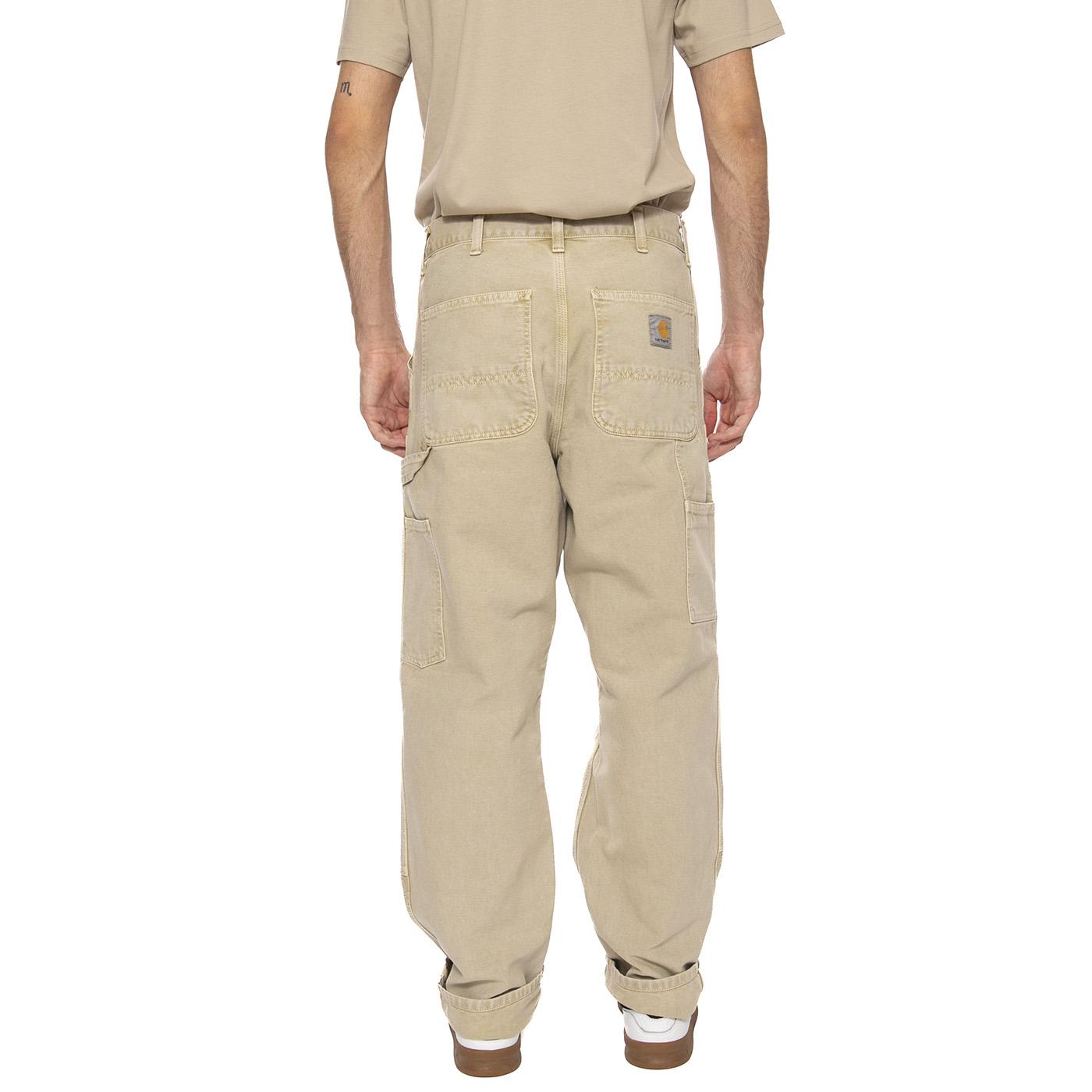 Double Knee Pant Dusty H Brown - Pantaloni Uomo Marroni I035556.07E5F . CARHARTT WIP 