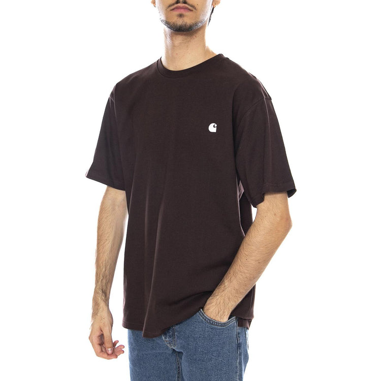 S/S Madison T-Shirt Palisander / Wax - Maglietta Girocollo Uomom Marrone I033000.39GXX  CARHARTT WIP 