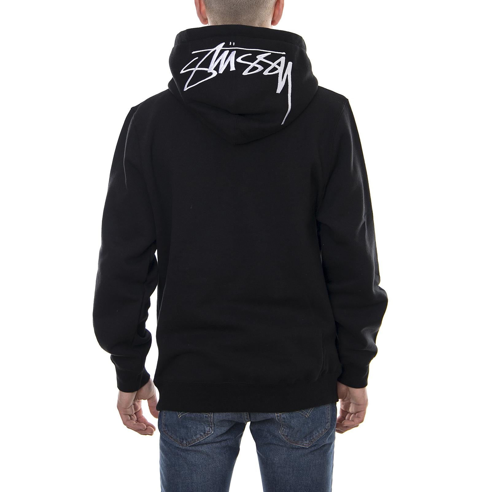 SMOOTH STOCK APP. HOOD BLACK 118285-BLAC . STUSSY 