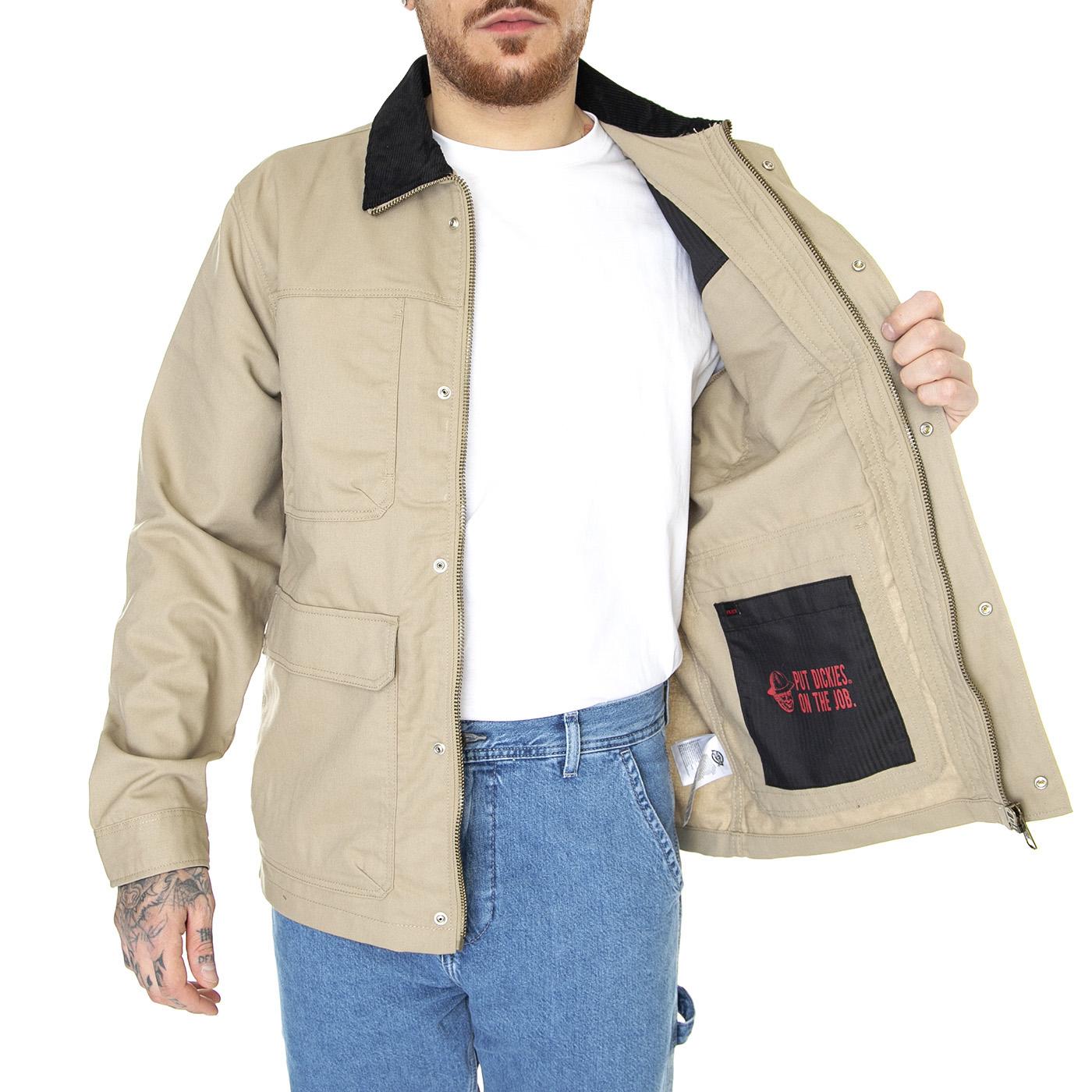 Valley Grande Chore Khaki - Giacca Uomo Beige DK0A4Y4LKHK1  DICKIES 