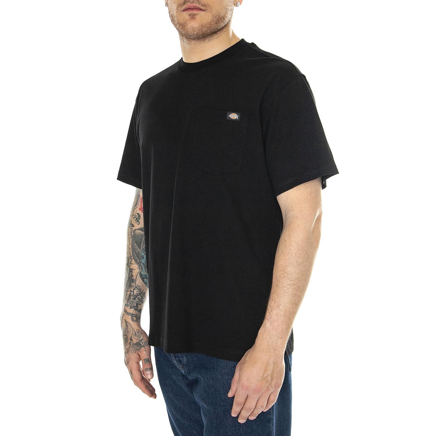 Luray Pocket Tee SS Black - Maglietta Girocollo Uomo Nera DK0A4YFCBLK1  DICKIES 