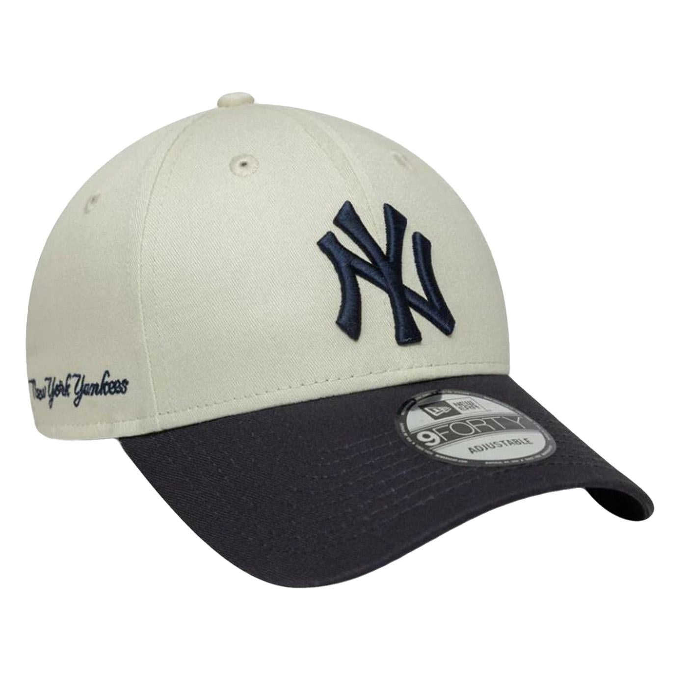 Side Script 9Forty New York Yankees Ivory / Navy - Cappellino Multicolore 60667557  NEW ERA 