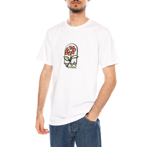DELFINO FLOWER GUY T-SHIRT - Maglietta Girocollo Uomo Bianca SCA-TEE-13365 WHT SANTA CRUZ 