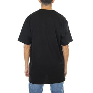 Mn Left Chest Logo Tee Black / Melon - Maglietta Girocollo Uomo Nera VN0A3CZEZ101  VANS 