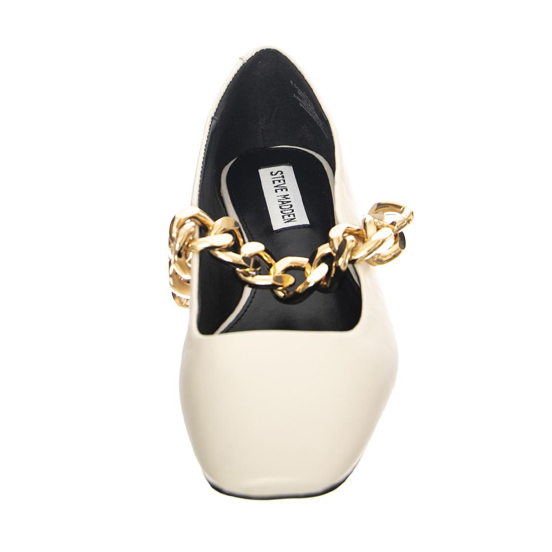 Queenie White Lea - Scarpe Profilo Basso Donna Bianche SMSQUEENIE-WHT . STEVE MADDEN 