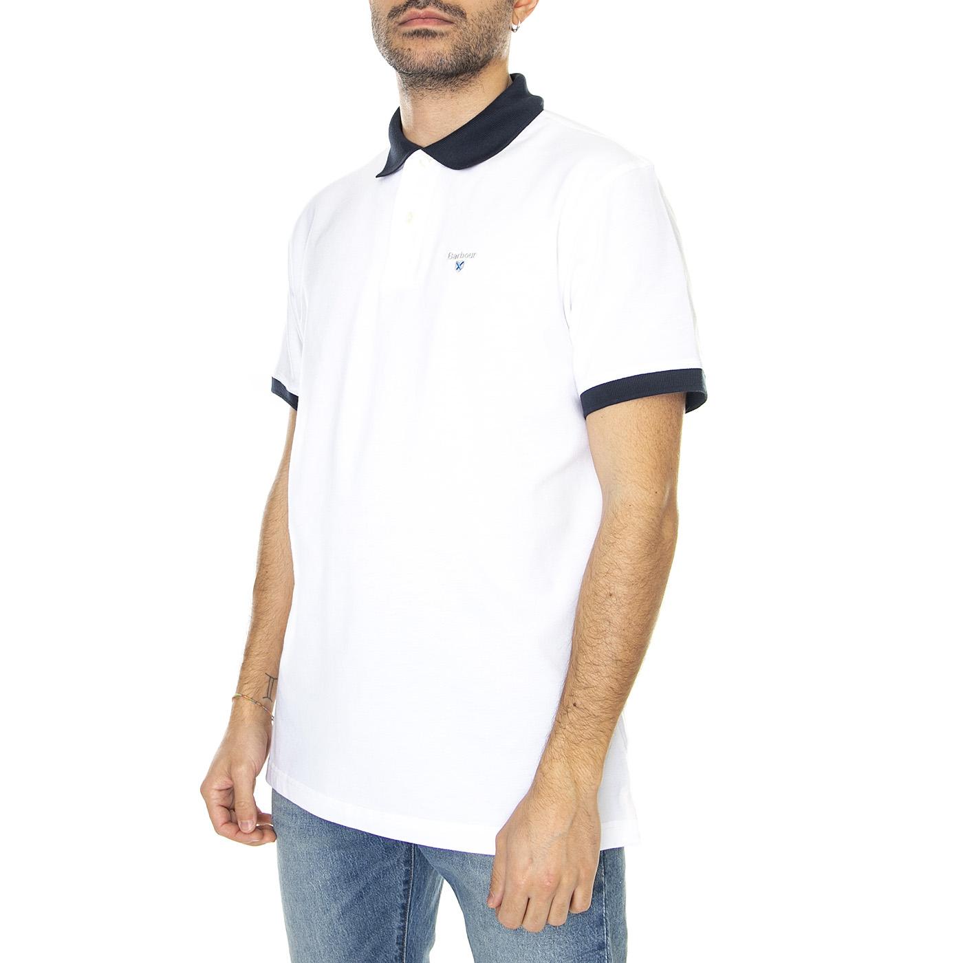 Lynton Polo White - Polo Uomo Bianca MML0887-WH11-SS23  BARBOUR 