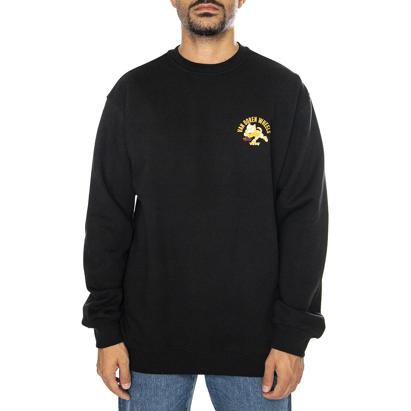 Bark GFX Loose Crew Black - Felpa Girocollo Uomo Nera VN000KU4BLK1  VANS 