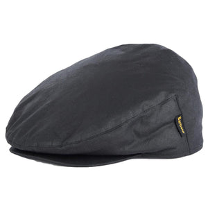 Cheviot Wax Flat Cap Black Winter Dress - Cappello a Coppola Nero 222MMHA0294-BK11 . BARBOUR 