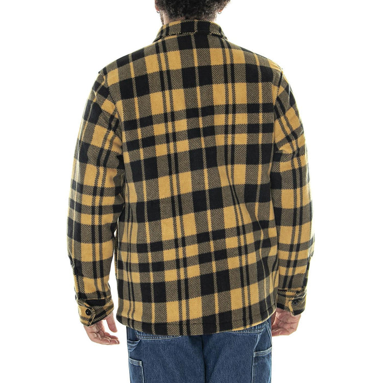 Plaid Shacket Yellow Check - Giacca Uomo Multicolore 6040057-13793  CAT 