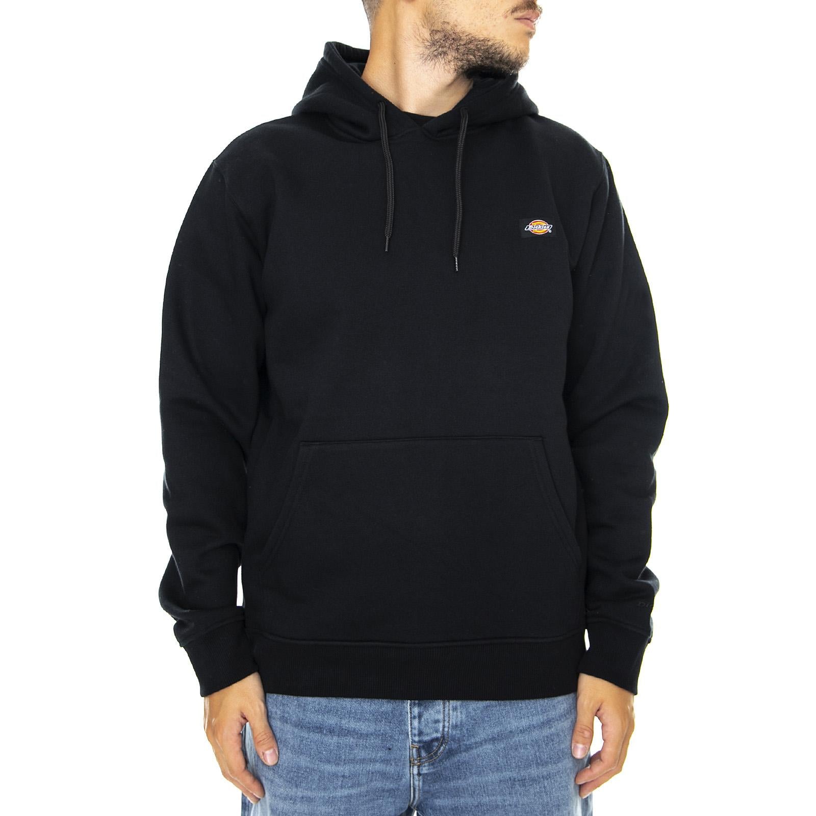 Oklahoma Hoodie - Black - Felpa con Cappuccio Uomo Nera 03 200186-BK . DICKIES 