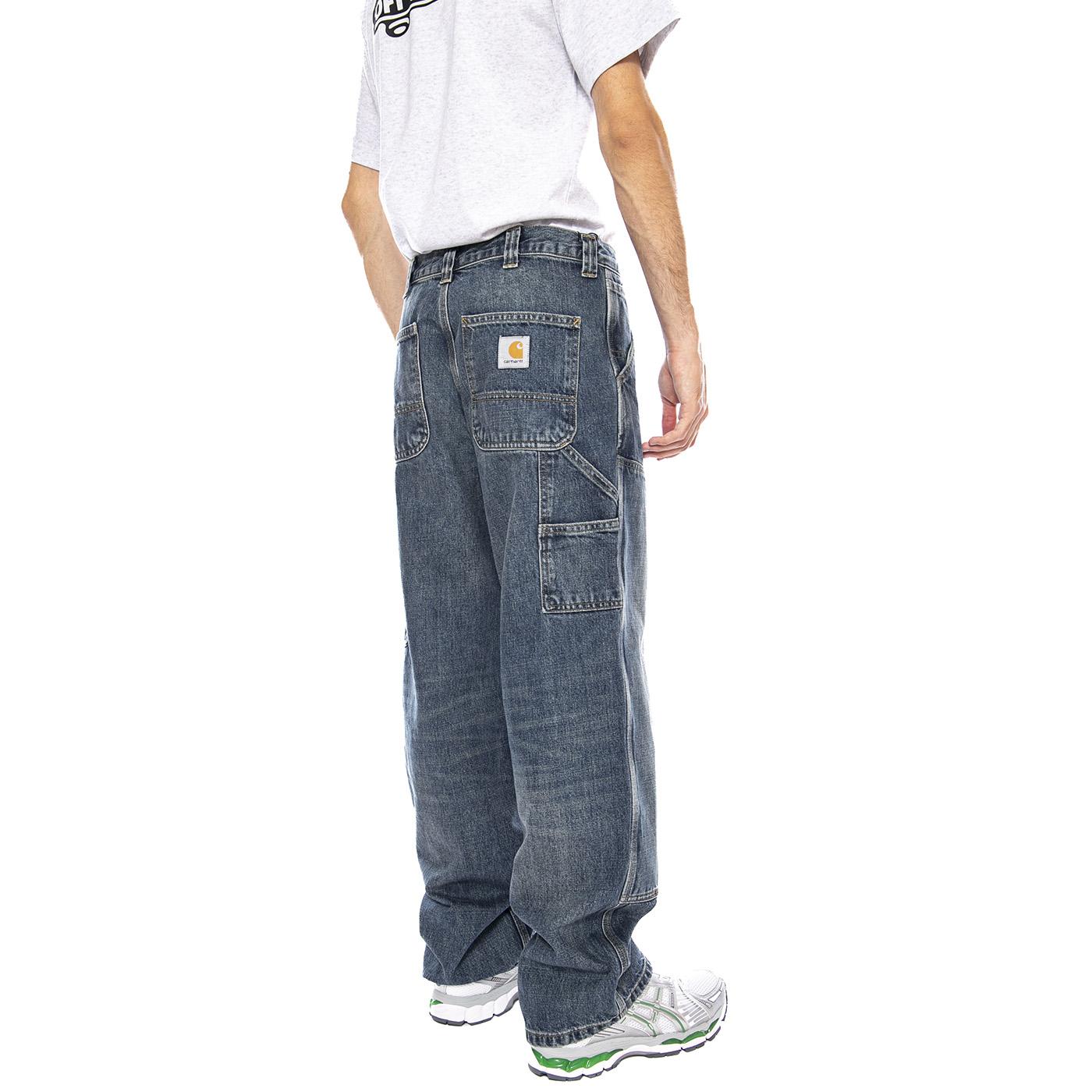 OG Double Knee Pant Blue - Pantaloni Denim Jeans Uomo Blu I035797.014L . CARHARTT WIP 