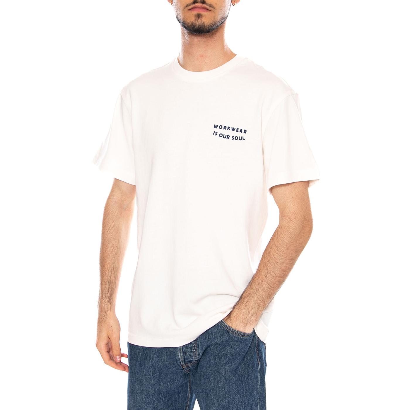 WORKWEAR SOUL TEE NATURAL - Maglietta Girocollo Uomo Bianca 112378767 WHT LEE 
