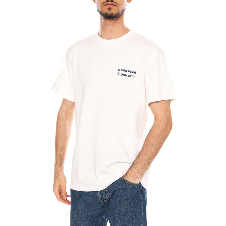WORKWEAR SOUL TEE NATURAL - Maglietta Girocollo Uomo Bianca 112378767 WHT LEE 