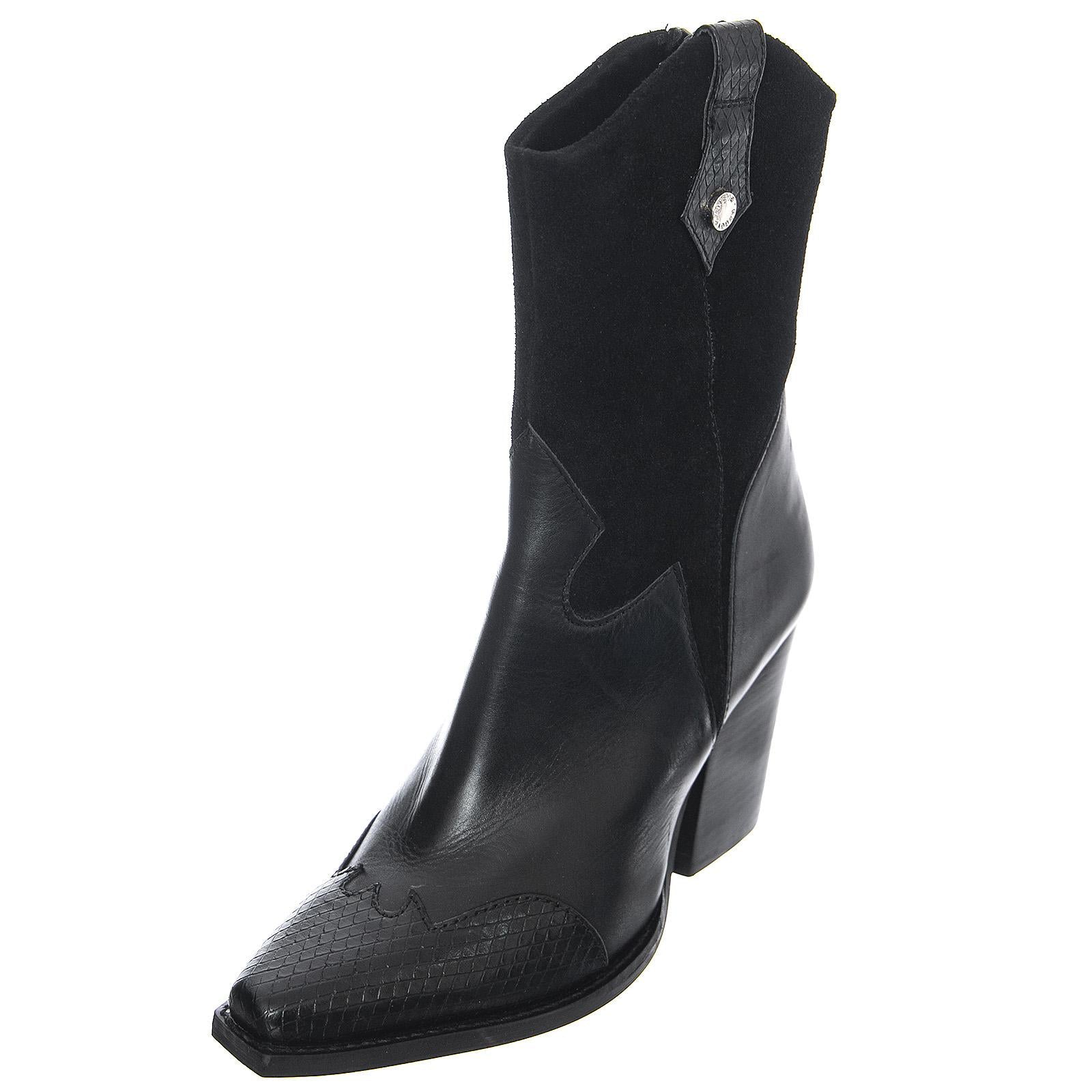 Womens Ezzy Boots - Black - Stivali Donna Neri SMEZZY-BLK  STEVE MADDEN 